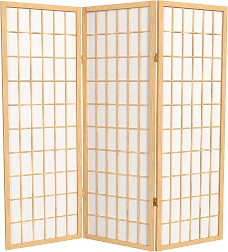 Pantalla Shoji para ventana corta de 4 pies - Natural - 3 paneles