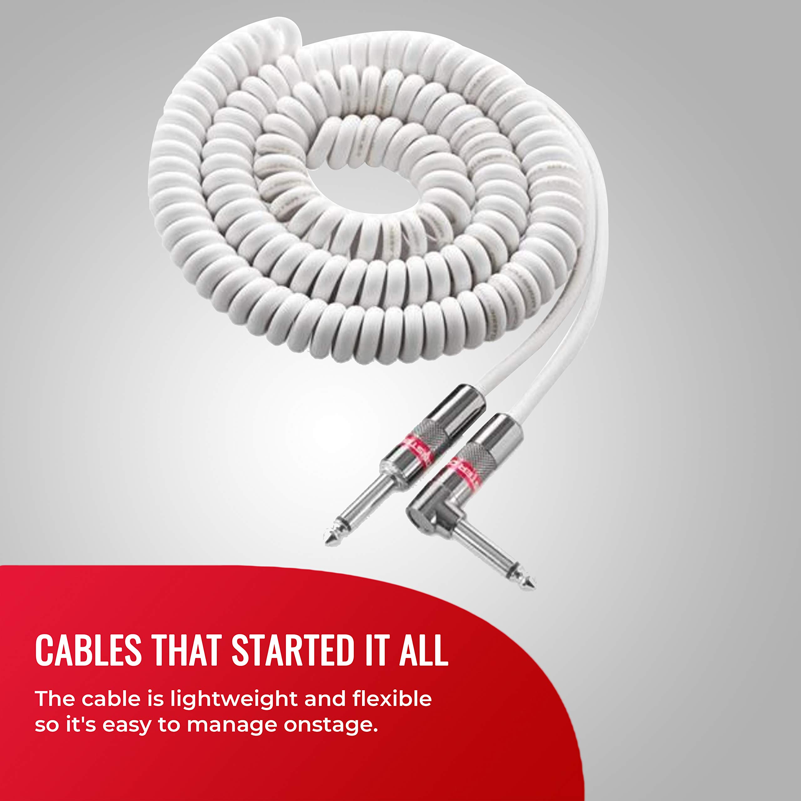 Monster Prolink Monster Classic - Cable de instrumento (3,6 m), color blanco