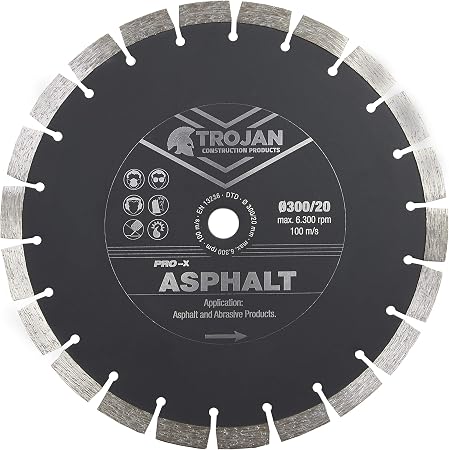 Trojan Pro-X Asphalt Diamond Blade for 