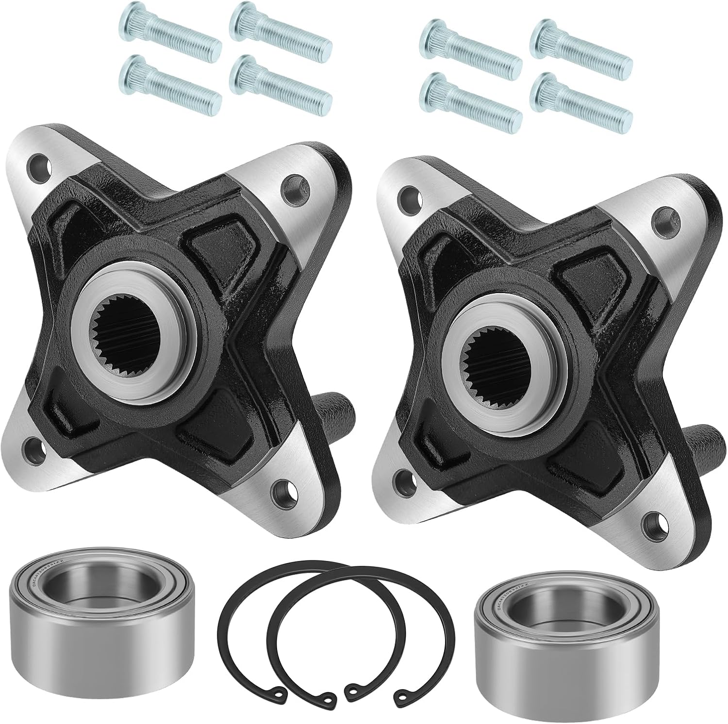 M MATI 2PCS Rear Wheel Hubs & Bearing kit for Polaris RZR 900 XP 4 2011-2013 RZR 900 4 E-PS 2011-2014 5137278 3514699