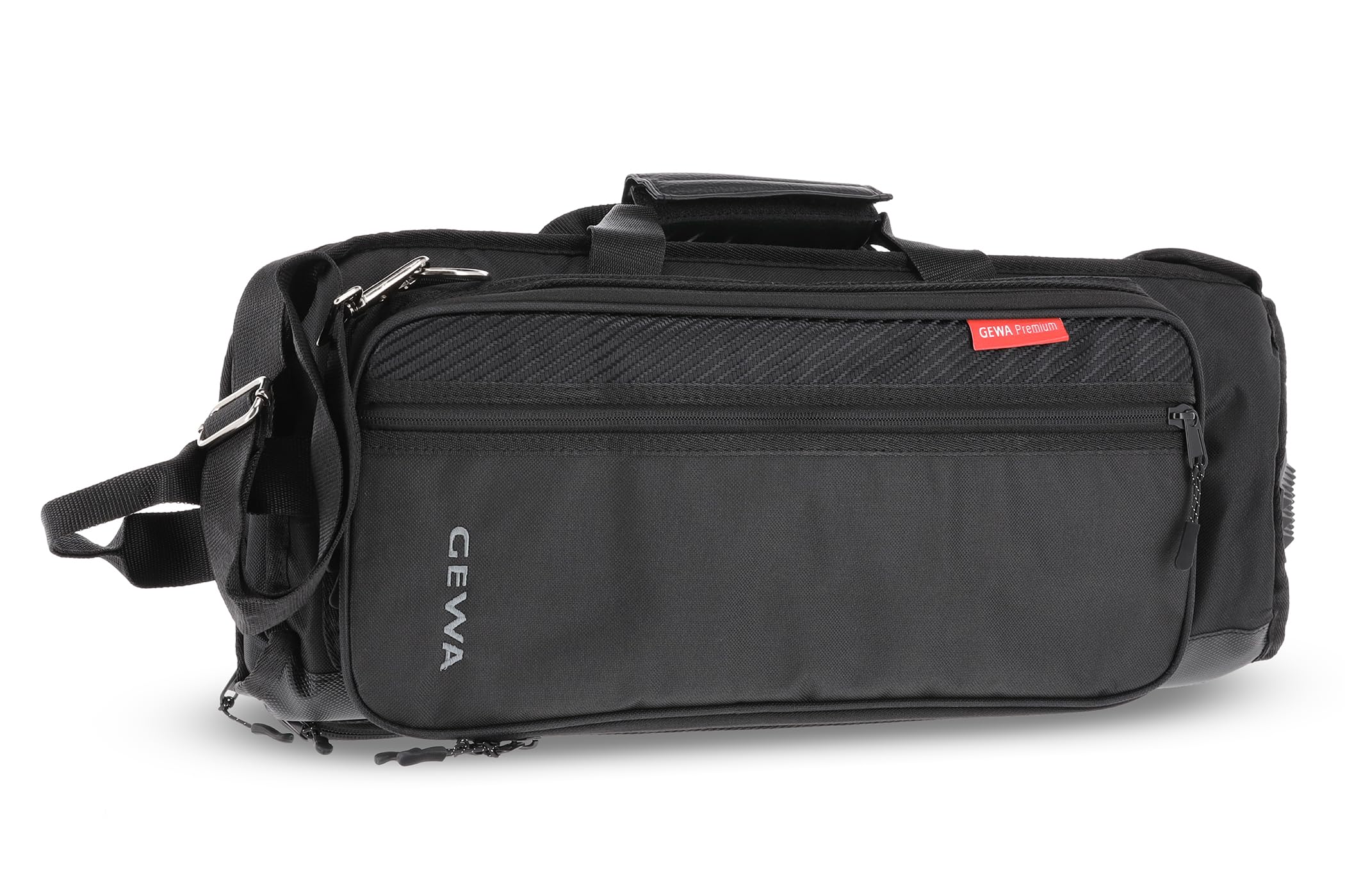 GEWA sac de transport Premium pour trompette - Cordura 600 Denier - Résistant à la déchirure et à l'eau - Rembourrage de 30 mm - Renfort en contreplaqué pour pavillon - Noir