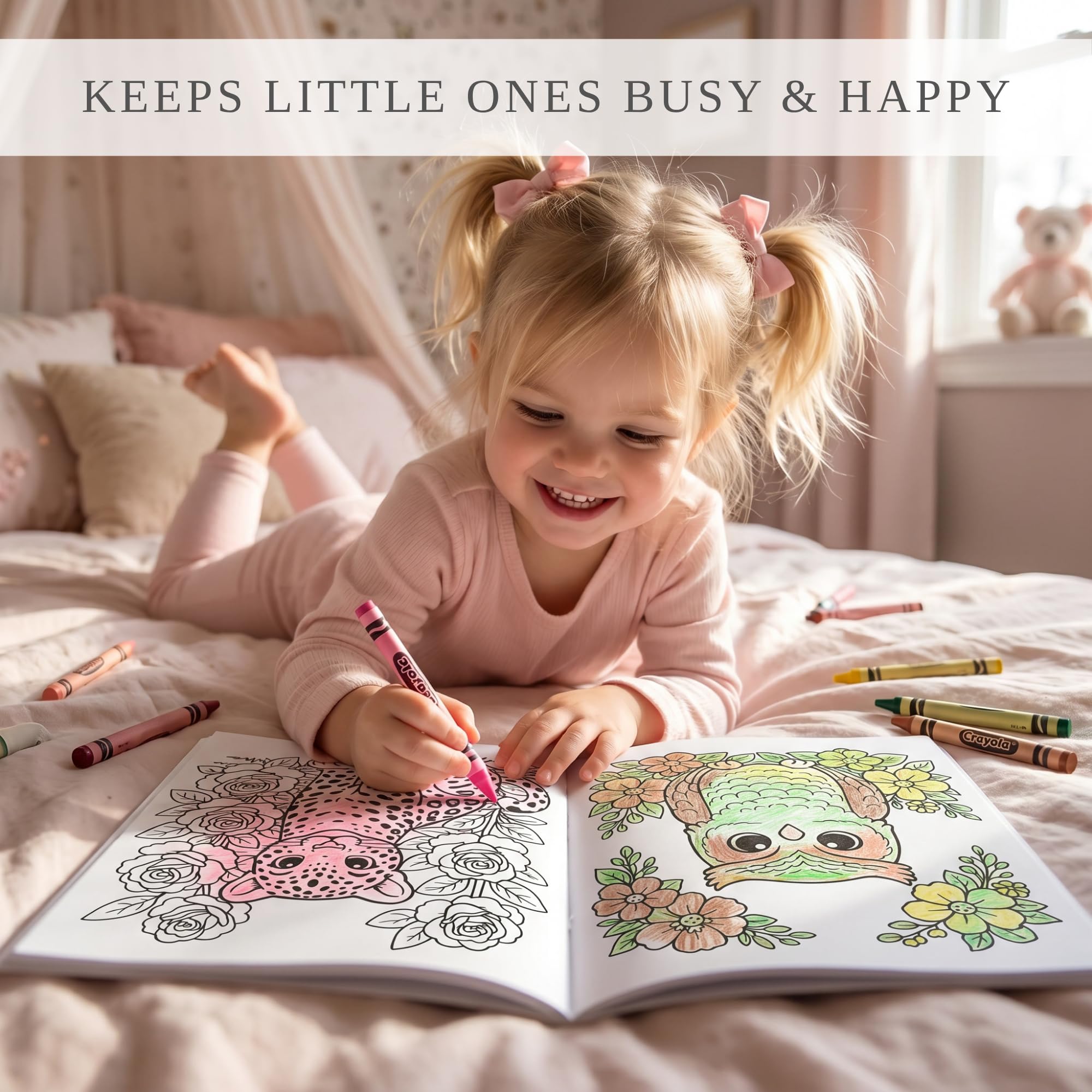 ZICOTO Fun Coloring Books for Kids Set of 3 - Cute Princess, Unicorn & Mermaid Coloring Book for Girls Ages 4–8 - Easy to Color Toddler Gift with Magical Themes for Your Creative Little Princess Product Image 4
