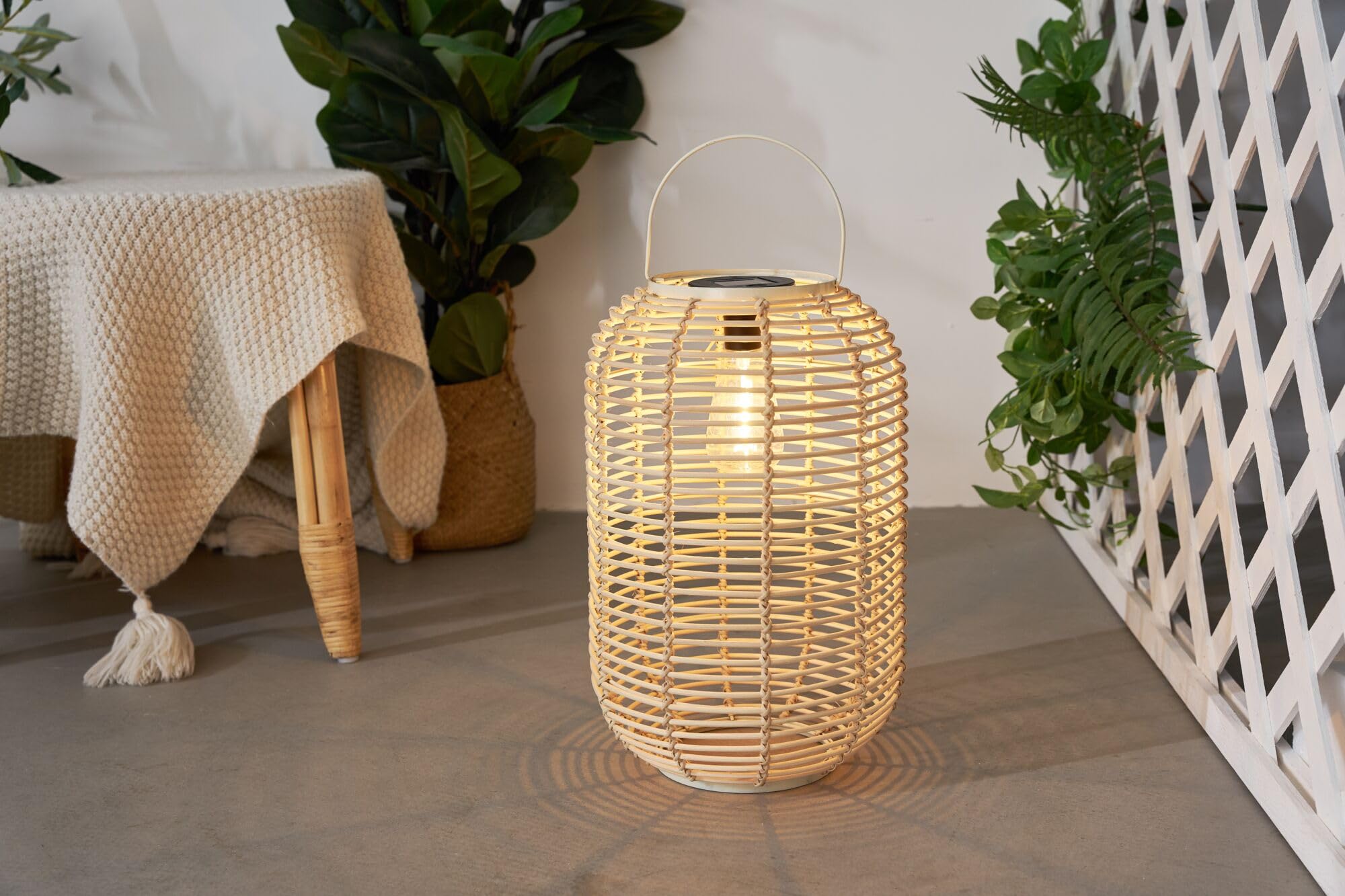 Pauleen 48286 LED latarnia solarna Sunshine Nature beżowy IP44 lampa solarna