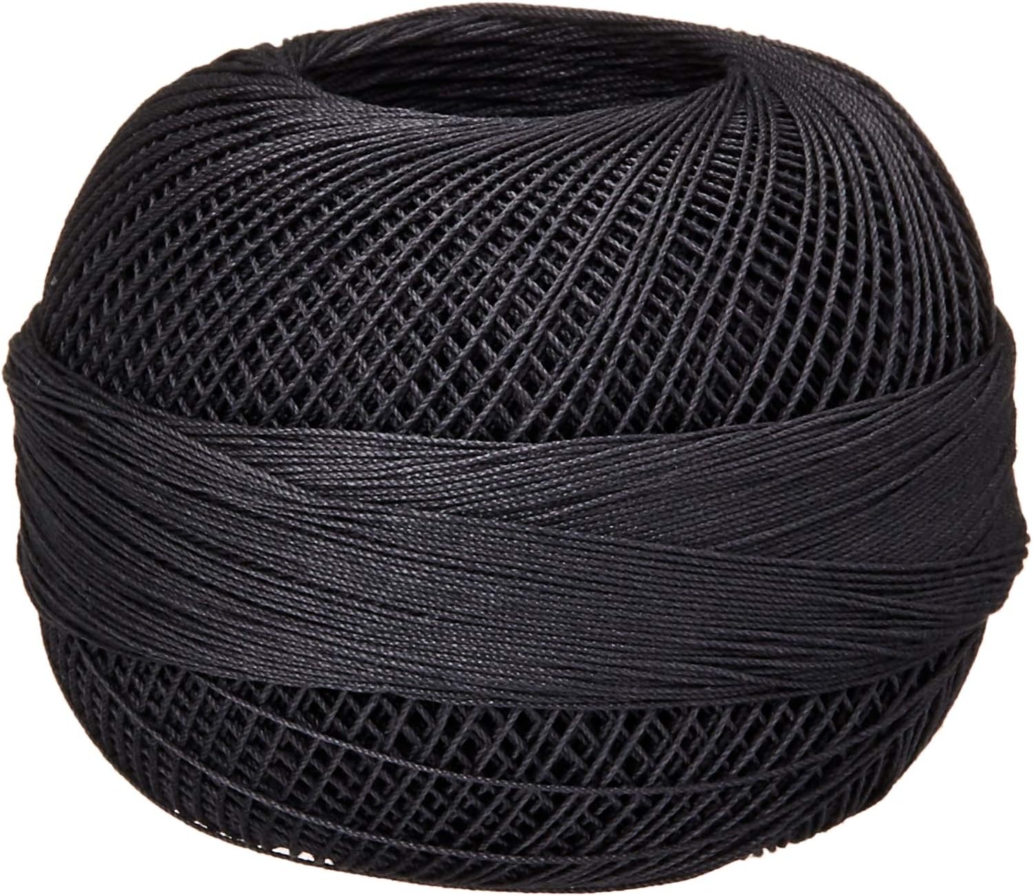 LizbethHandy Hands Premium Cotton Thread, Size 40, Charcoal