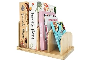 Recipe Organizer for Convenient Cookbook Storage and Display
