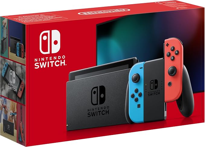 Nintendo Console Nintendo Switch Joy-Con Bleu Néon et Rouge Néon