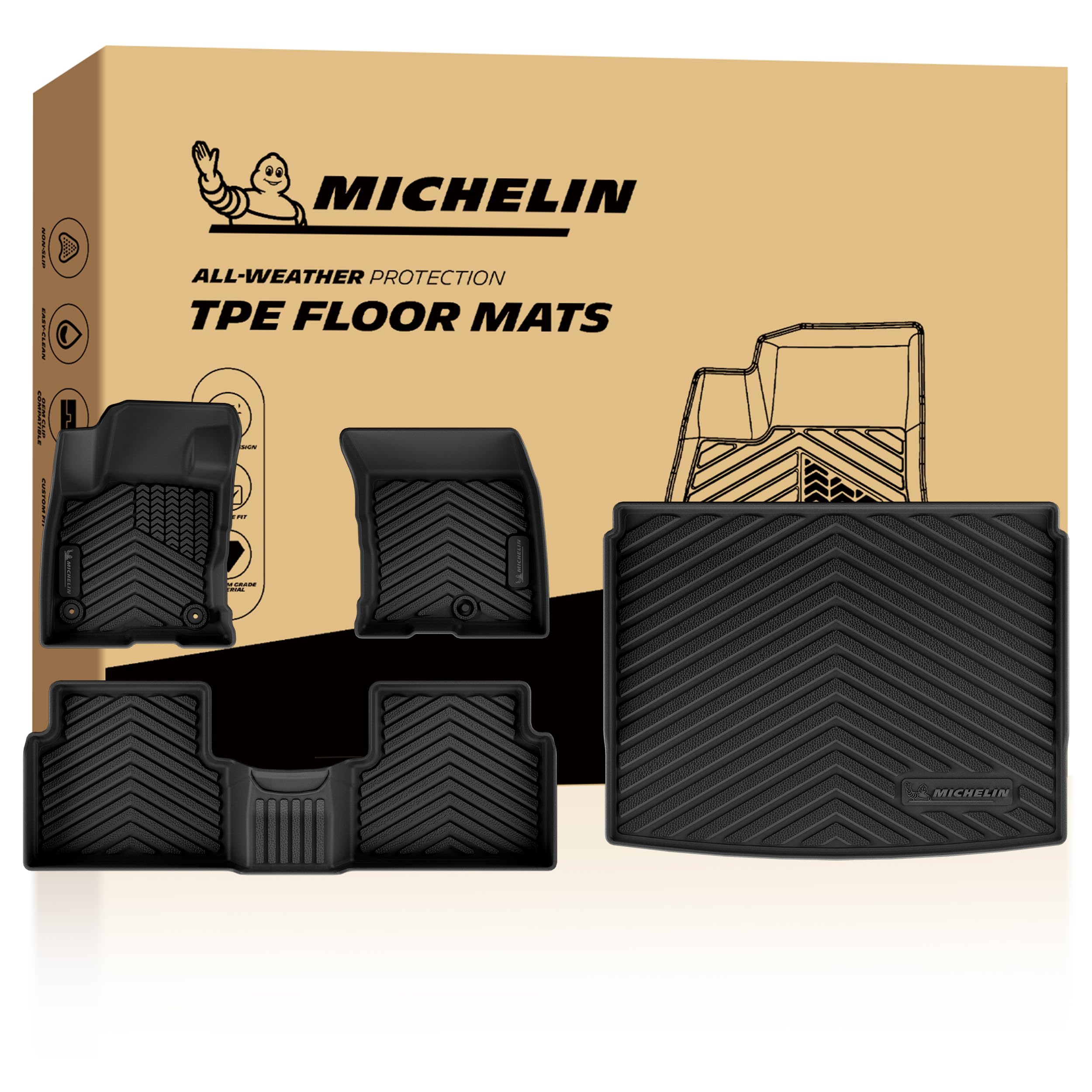 Michelin Vehicle Mats for 2021-2026 Bronco Sport (4 Piece)