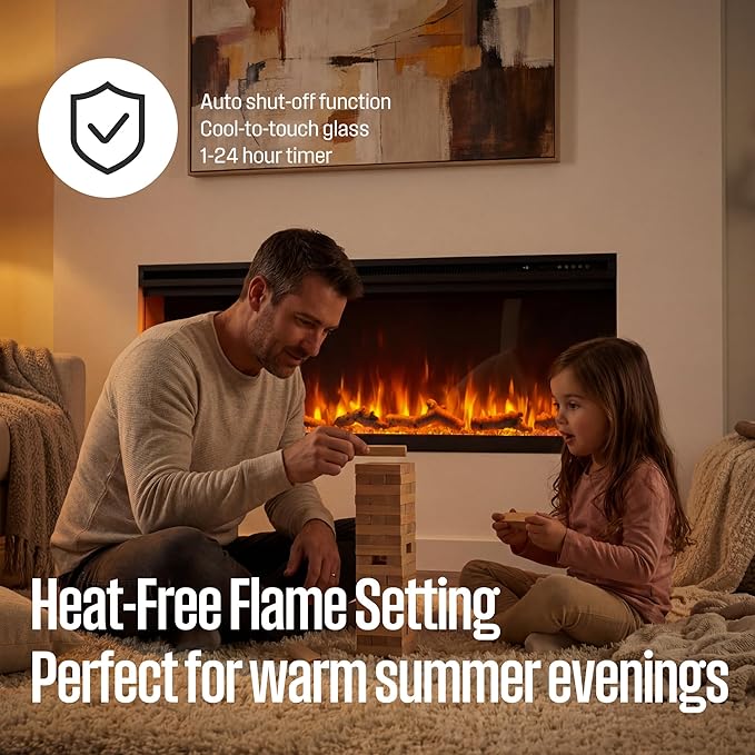 Chimenea Eléctrica Westinghouse 60 pulgadas 1500W miniatura 7