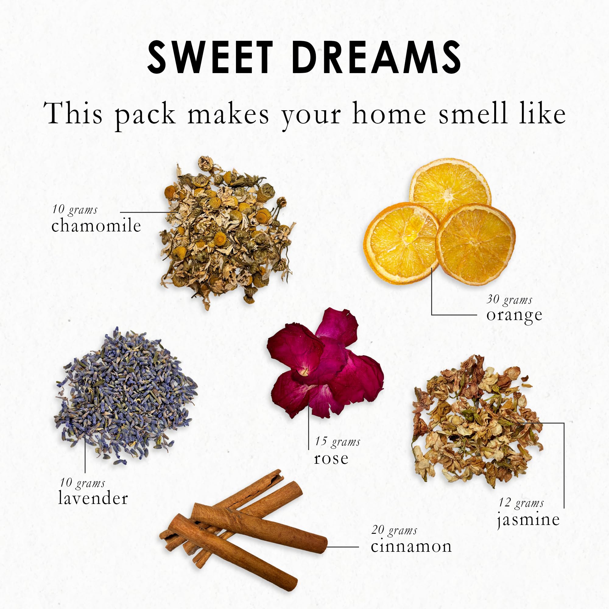 Varonite Sweet Dreams Simmer Pot Potpourri – Aromatherapy for Restful Sleep with Jasmine, Lavender, Rose, Orange, Chamomile, Cinamon – Perfect for Simmer Pot Mix Gift for Mothers Day, Christmas