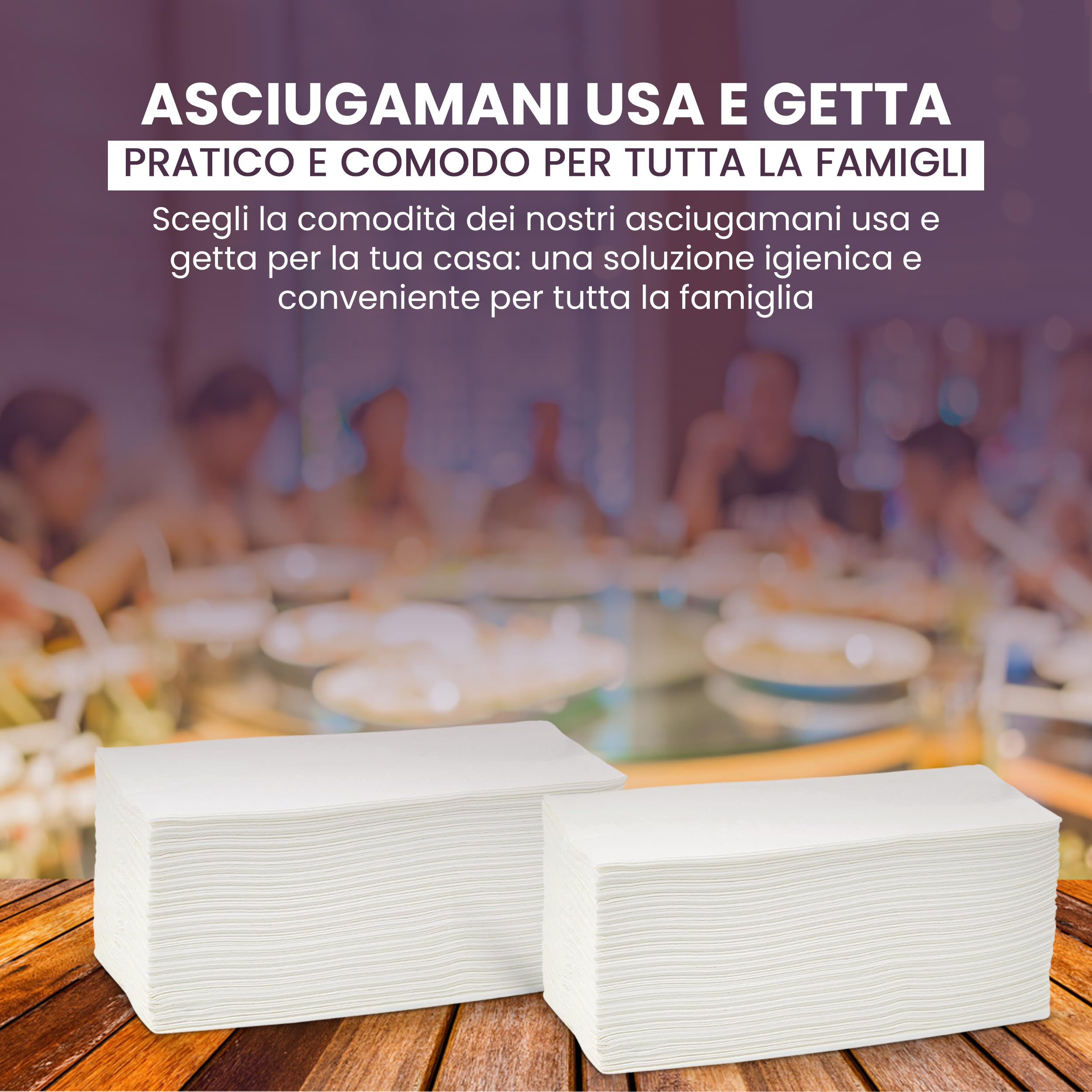 MAQA Toallas de Papel Desechables 3750 Toallas de Papel plegadas en Z de celulosa Pura, 2 Capas (25 Juegos de 150) | Biodegradables y Resistentes | Toallas de Papel Blancas para dispensadores