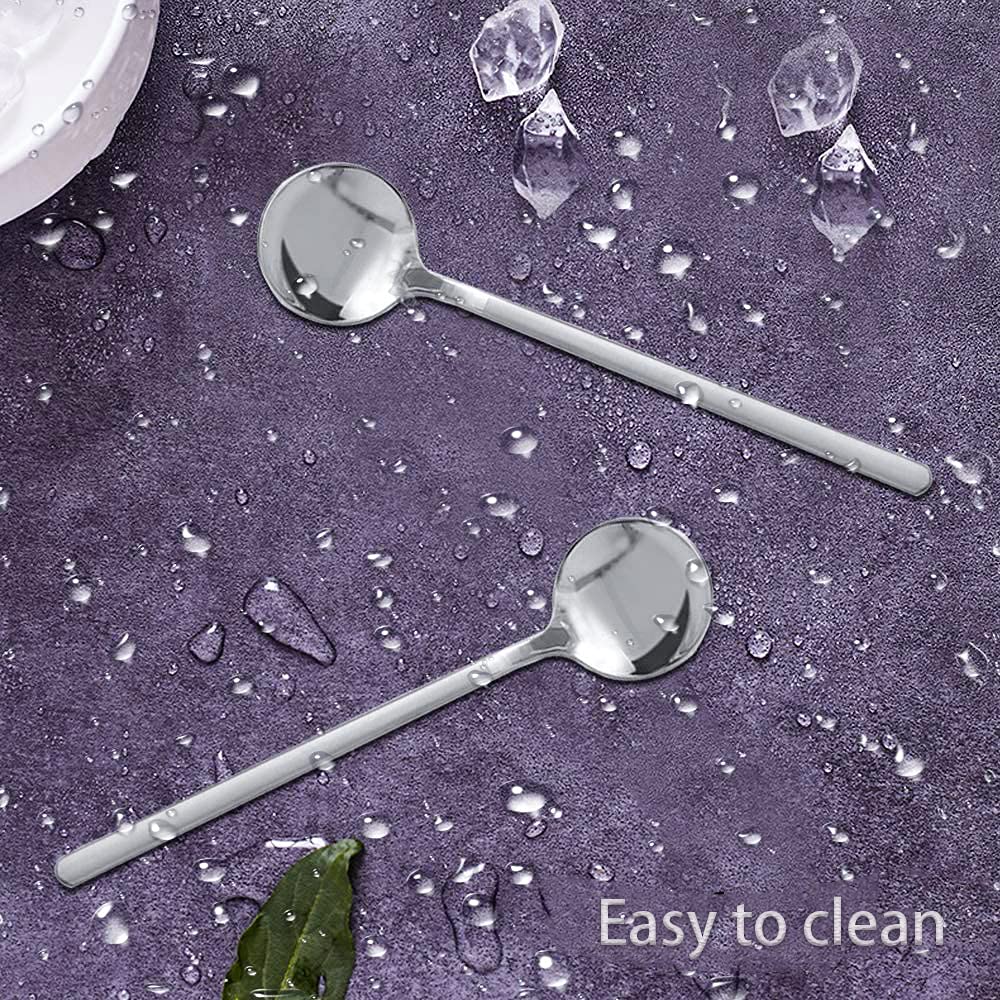 Caffè Cucchiaio,10 Pcs Cucchiaini in Acciaio, Cucchiai in Acciaio Inox, Dessert Cucchiai, Cucchiaini da Tè, Cucchiaino da Caffè in Acciaio Inossidabile, per Caffè,Torte, Gelati, Cappuccini