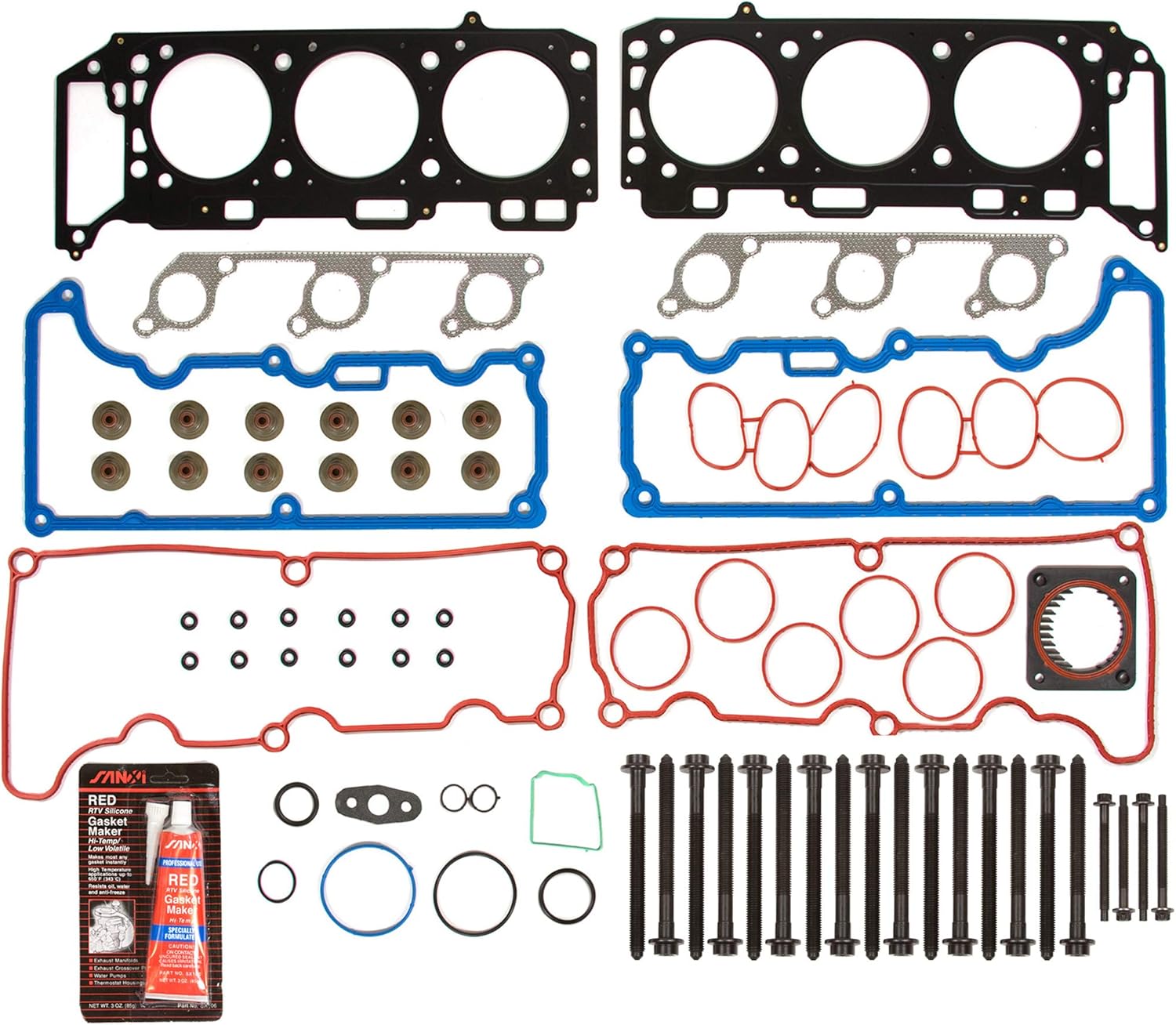 Evergreen HSHBLF8-20700 Head Gasket Set Lifters Compatible With 97-01 Ford Explorer Mercury Moutaineer 4.0 SOHC