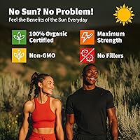 Vista 6 de Paquete de 2 gotas orgánicas de vitamina D3 K2 de 5000 UI con aceite MCT Omega 3 - Líquido de máxima resistencia D3 sin rellenos, sin OMG para una