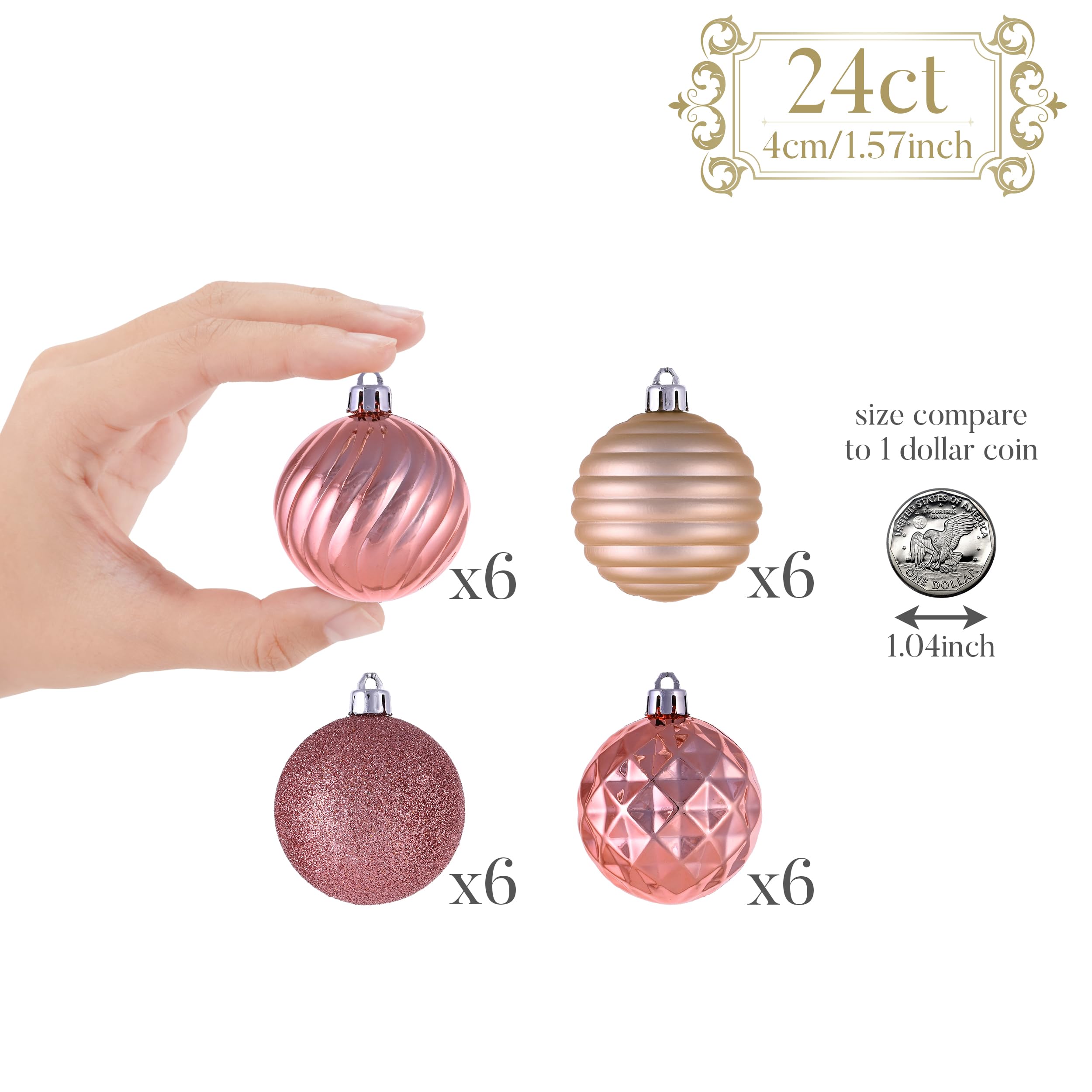 Valery Madelyn Adornos de bolas de Navidad EG0101-0719