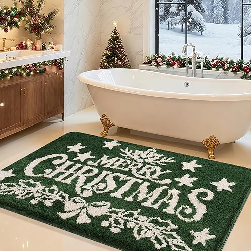 Miniatura 43 de Alfombras de baño de 32"x20", tapete de baño de microfibra absorbente ultra suave, grueso, afelpado y esponjoso, respaldo antideslizante, tapetes de