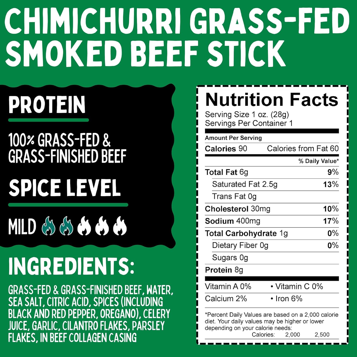 Mild Variety, Sogo Snacks, 4 No Sugar, 100% Grass-fed/finished, Non-GMO, Beef Flavors. No Nitrates, Gluten, Soy, MSG, Dairy, Nuts. Keto Friendly (3 Org-ISR, 3 Garlic-ISR, 3 Org, 3 Chimi, 12-cnt, 1-oz)