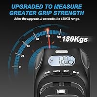 Vista 2 de Handeful Grip Strength Tester Trainer - Dynamometer Handgrip Measurer Meter, Handheld Strengthener Exerciser for Sports, School, and Home Use