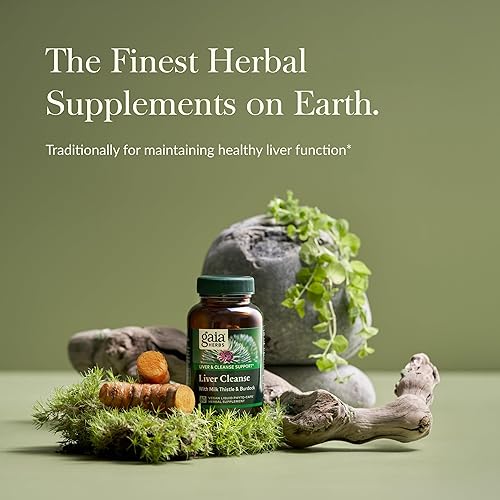 Miniatura 2 de Gaia Herbs Limpieza del hígado - Suplemento de hierbas para apoyo a la salud del hígado con cardo mariano, bardana, cúrcuma, diente de león y más -