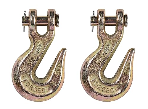 Miniatura 1 de Gancho de agarre de horquilla, capacidad de trabajo de 6,600 libras, compatible con cadena de remolque de 38 pulgadas, grado 70, gancho de