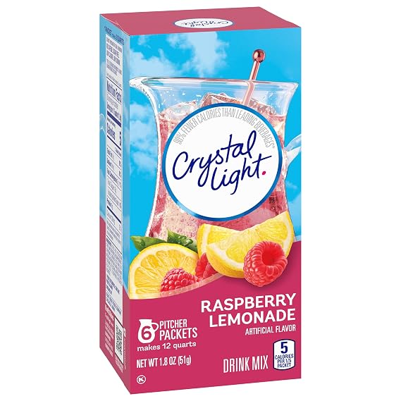 Crystal Light Raspberry Lemonade Drink Mix (6 Pitcher Packets)