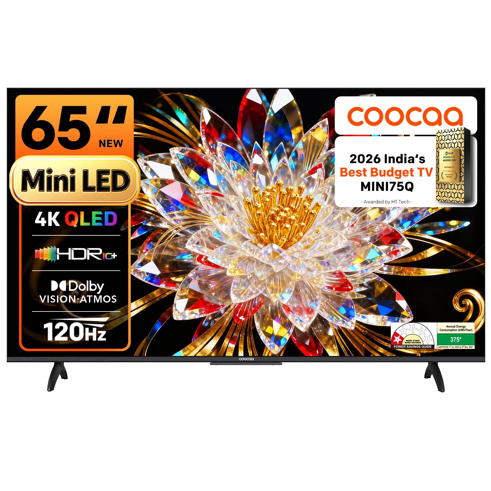 coocaa 164 cm (65 inch) 4K Ultra HD Smart Mini LED Google TV | QLED, HSR 12OHz, VRR, Dolby Vision - Atmos | 65MINI75Q-image-37