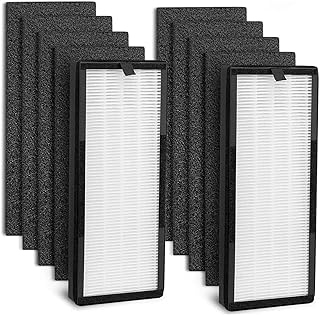 Compatible Con VEVA, Serie 8000 Elite Pro, 2 Filtros 8 Prefiltros De Carbono, Accesorio De Filtro Purificador De Aire