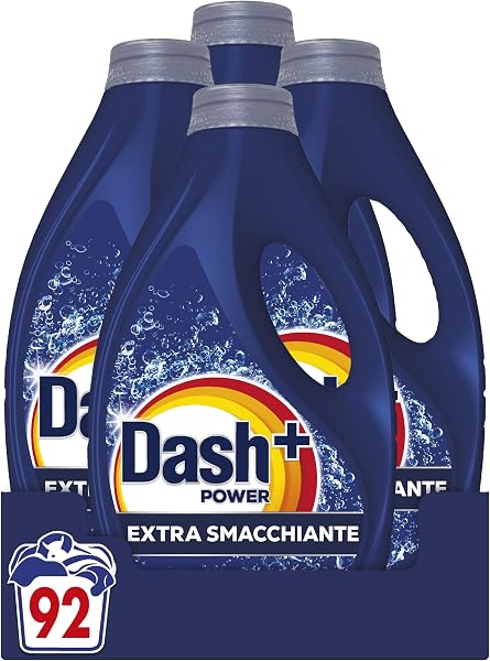 Dash Power Detersivo Liquido Lavatrice, 80 Lavaggi (4x20), Extra Smacchiante, Rimuove anche le macchie secche da 7 giorni, per una pulizia impeccabile - 5