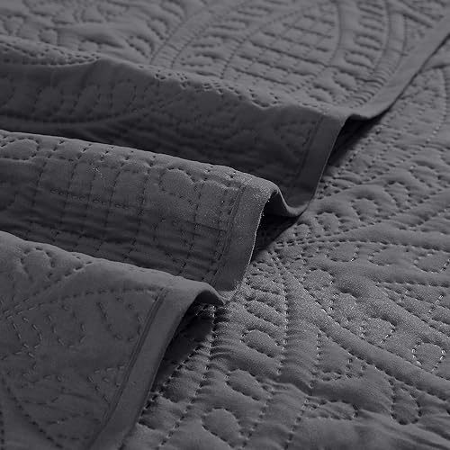 Miniatura 6 de Mellanni - Juego de colcha para cama individual con funda de almohada - Cubierta de ropa de cama con tecnología de acolchado ultrasónico - Juego de