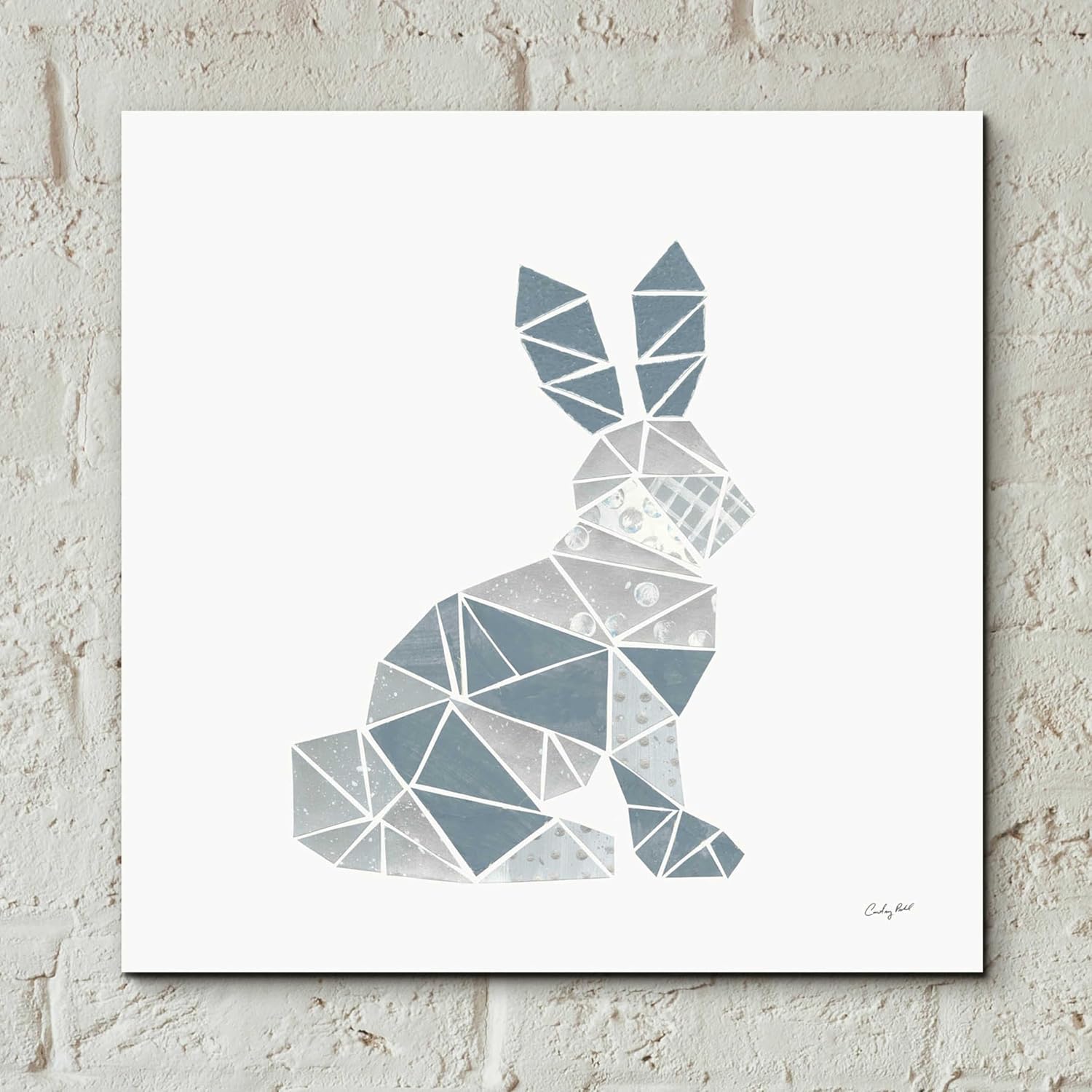 Epic Art 'Geometric Animal III' by Courtney Prahl, Acrylic Glass Wall Art, 12"x12"