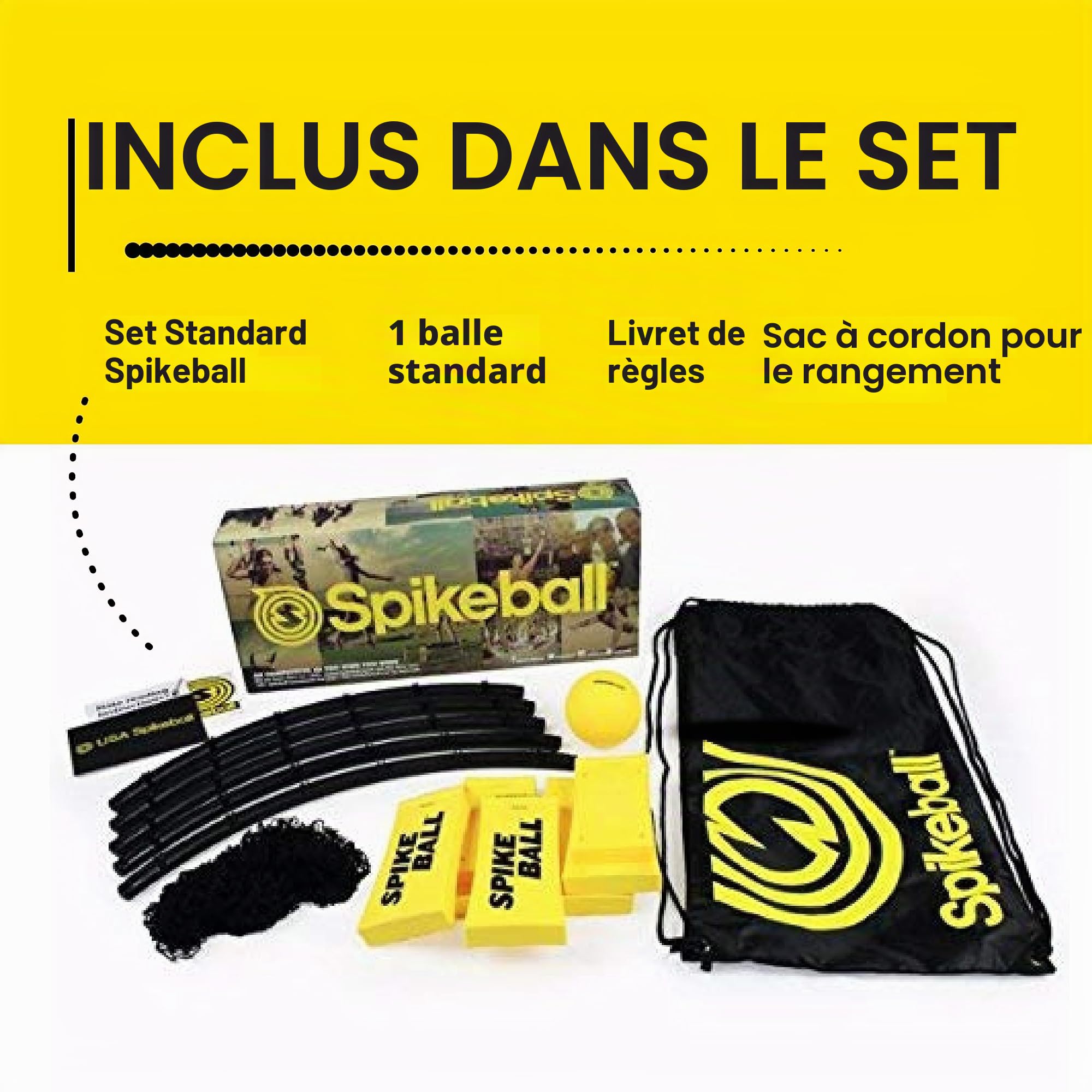 Spikeball Single kit - Roundnet - 1 Balle et Un Sac de Transport