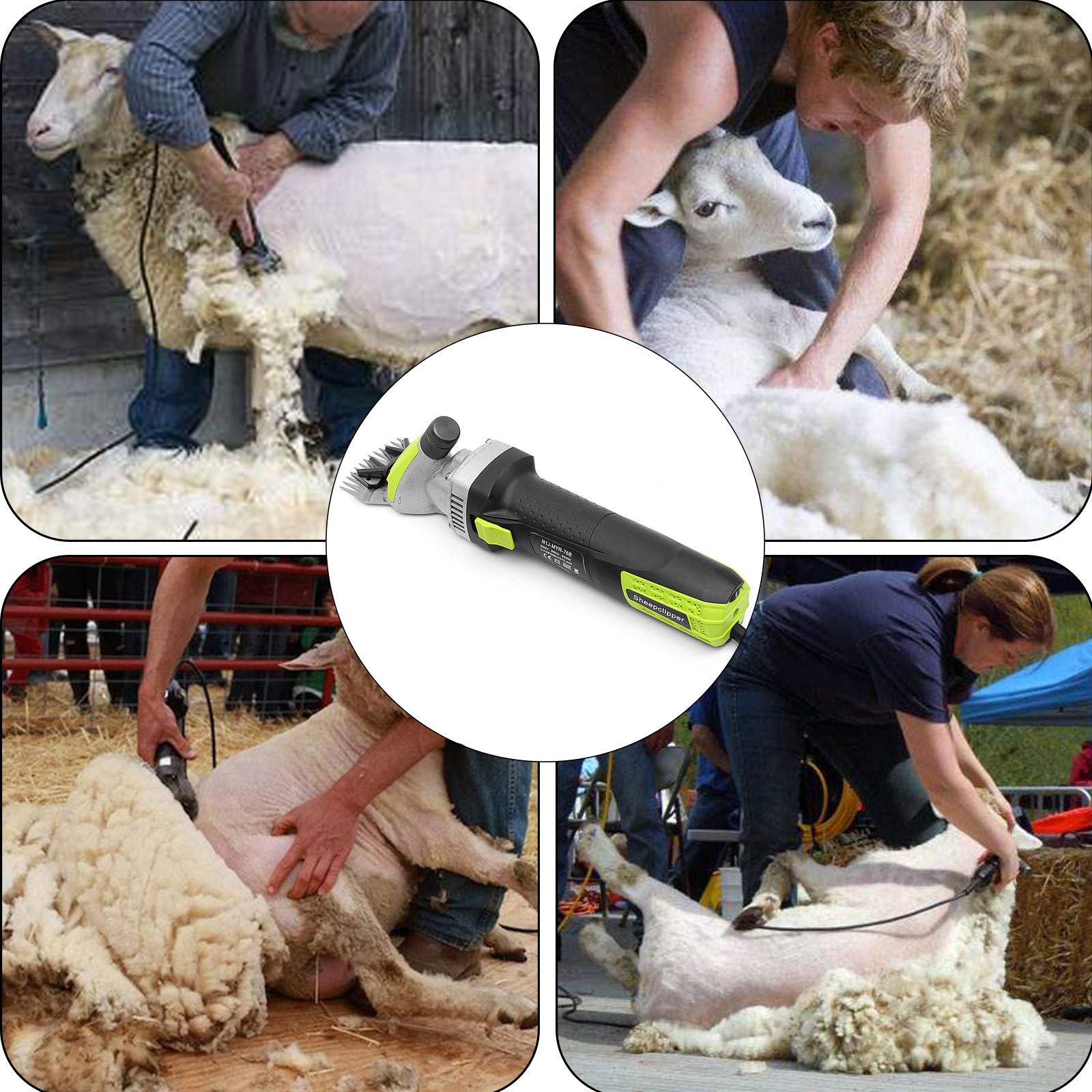 Esquiladora Ovejas, Cortapelos Eléctricos para El Cuidado de Animales para Alpacas, Camellos Y Animales Grandes de Pelo Grueso, Profesional Máquina Esquiladora