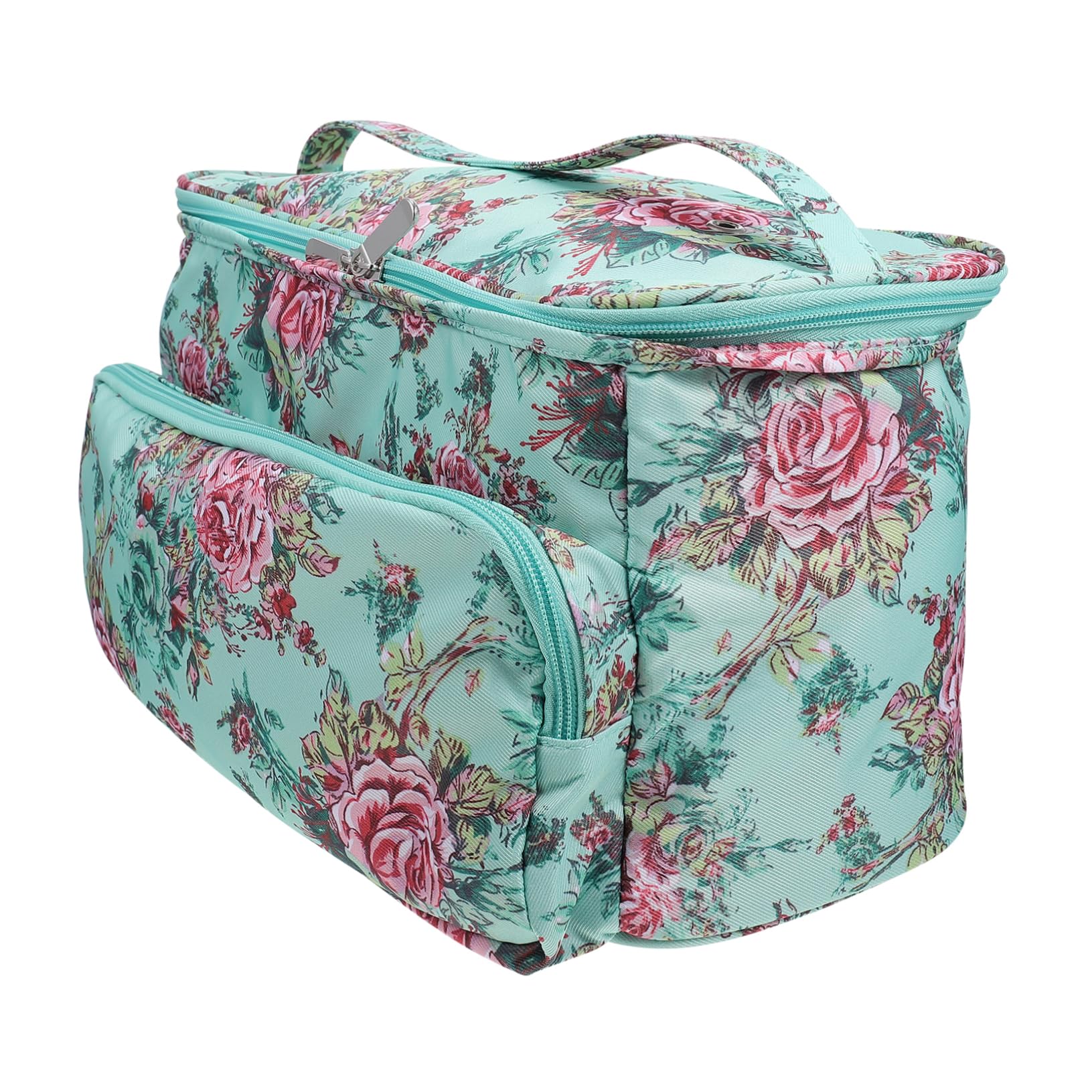 Bolsa De Almacenamiento De Lana 14.17X6.10X7.28In Organizador De Costura Portátil Con Cremallera Resistente Compartimento Amplio Para Herramientas De Bordado Y Manualidades