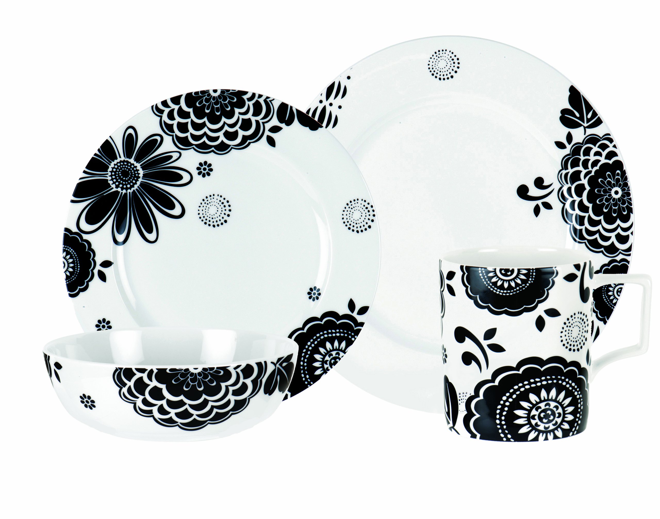 Amazon.com | Spode Bone China Christina Place Setting, 4-Piece