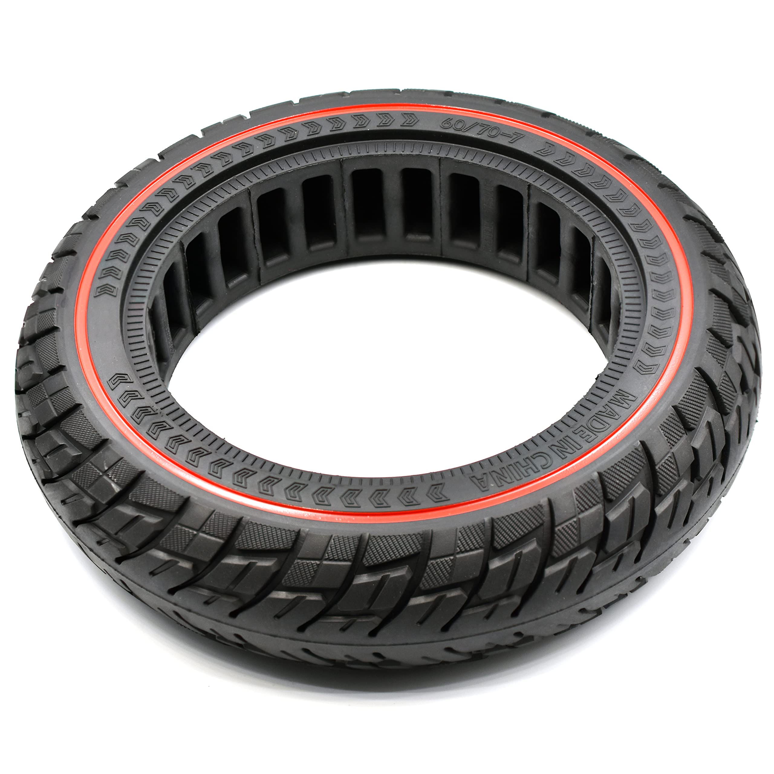 Amitor 60/70-7.0 Reifen Offroad für Xiaomi 4 Pro Vollgummireifen E-Scooter (1. Gen), Abriebfeste & Pannensichere, Wartungsfrei & Langlebig, für 10 Zoll Xiaomi 4pro 1st Gen Reifen (Slot 48.5mm), 1PCS