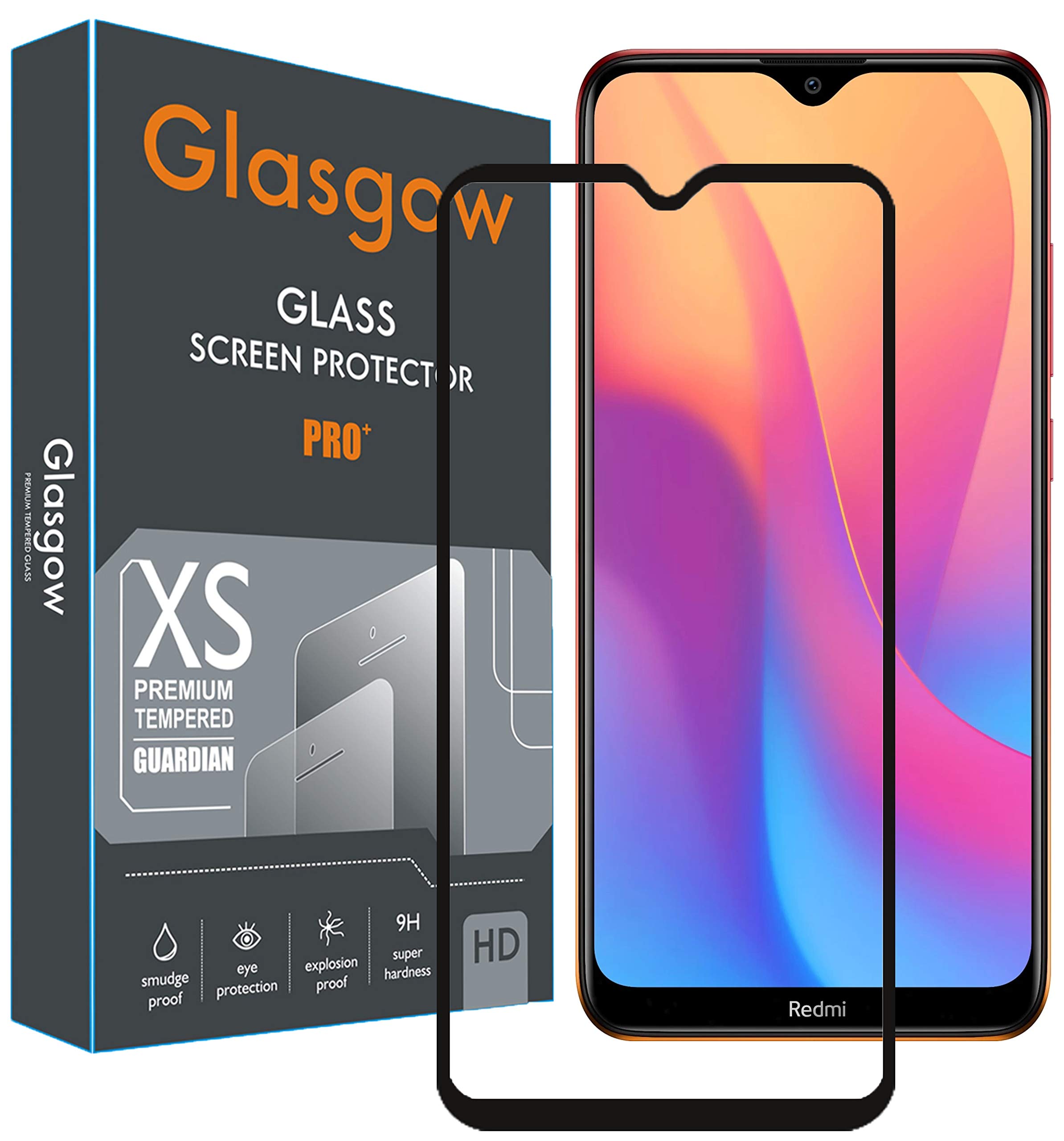 Glasgow Full Protection Tempered Glass for Motorola Moto One Macro Top Notch Edge to Edge Full Screen Coverage [Anti-Scratch] [Gorilla] [Free Cleaning Kit Included] - Black (B07YX5T9Y1) Amazon Price History, Amazon Price Tracker
