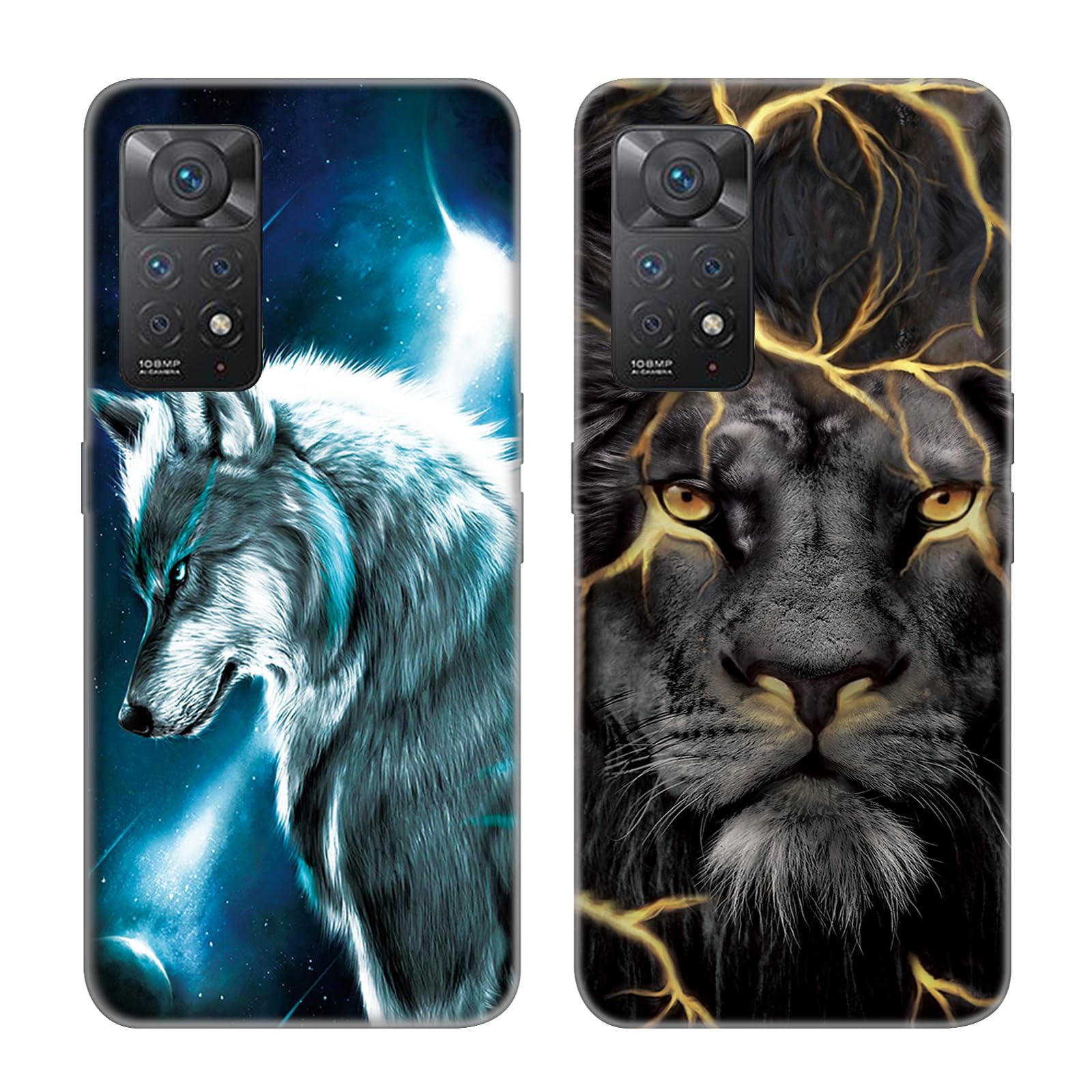 AURSTORE Coque pour Xiaomi Redmi Note 11 Pro 4G/5G, Étui Housse Premium en Cuir PU, Fermeture