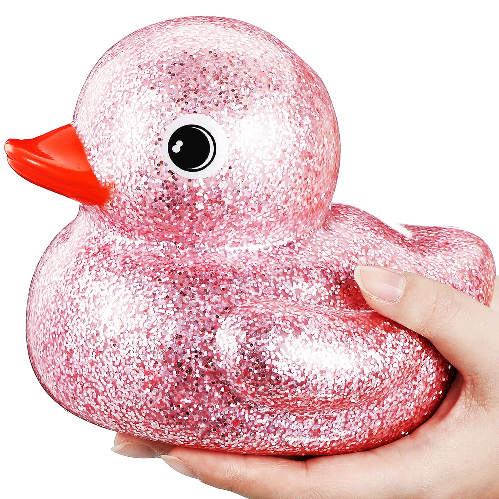 Amazon.co.jp: 6.89インチ 巨大グリッター ラバーアヒル ラメ