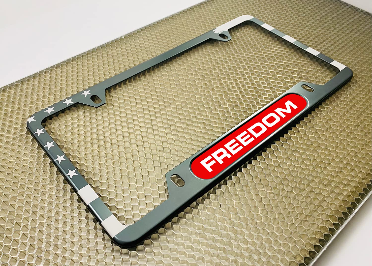 USA Patriotic | American Flag Custom Personalized Anodized Aluminum Thin Top | - Picture 24 of 133