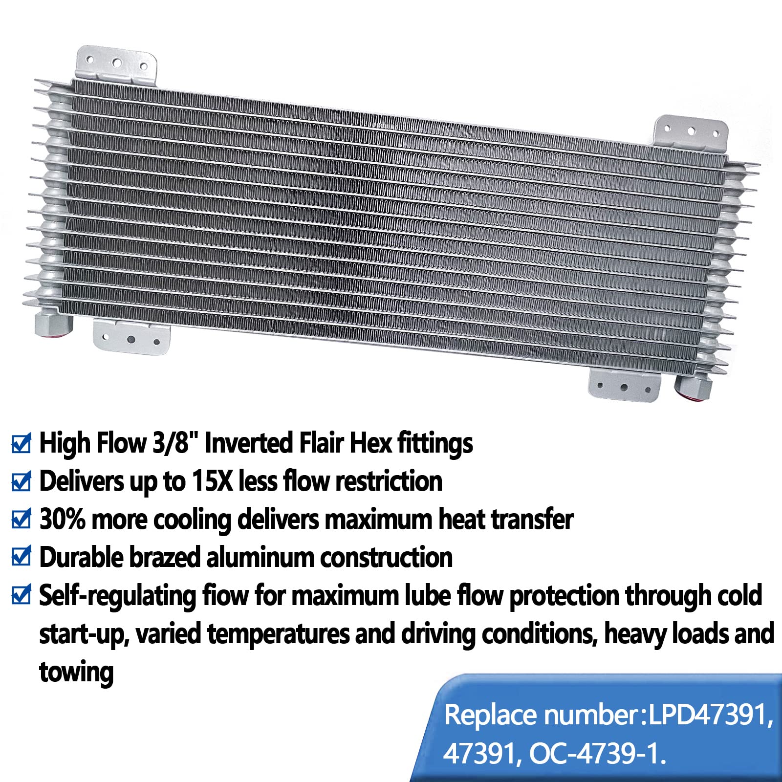 Liquido Refrigerante Auto Blu Tru Cool 40K Heavy Duty Transmission Tranny Cooling Oil Cooler Kit For Pakelo Krypton XT La 5w30 - Foto 5