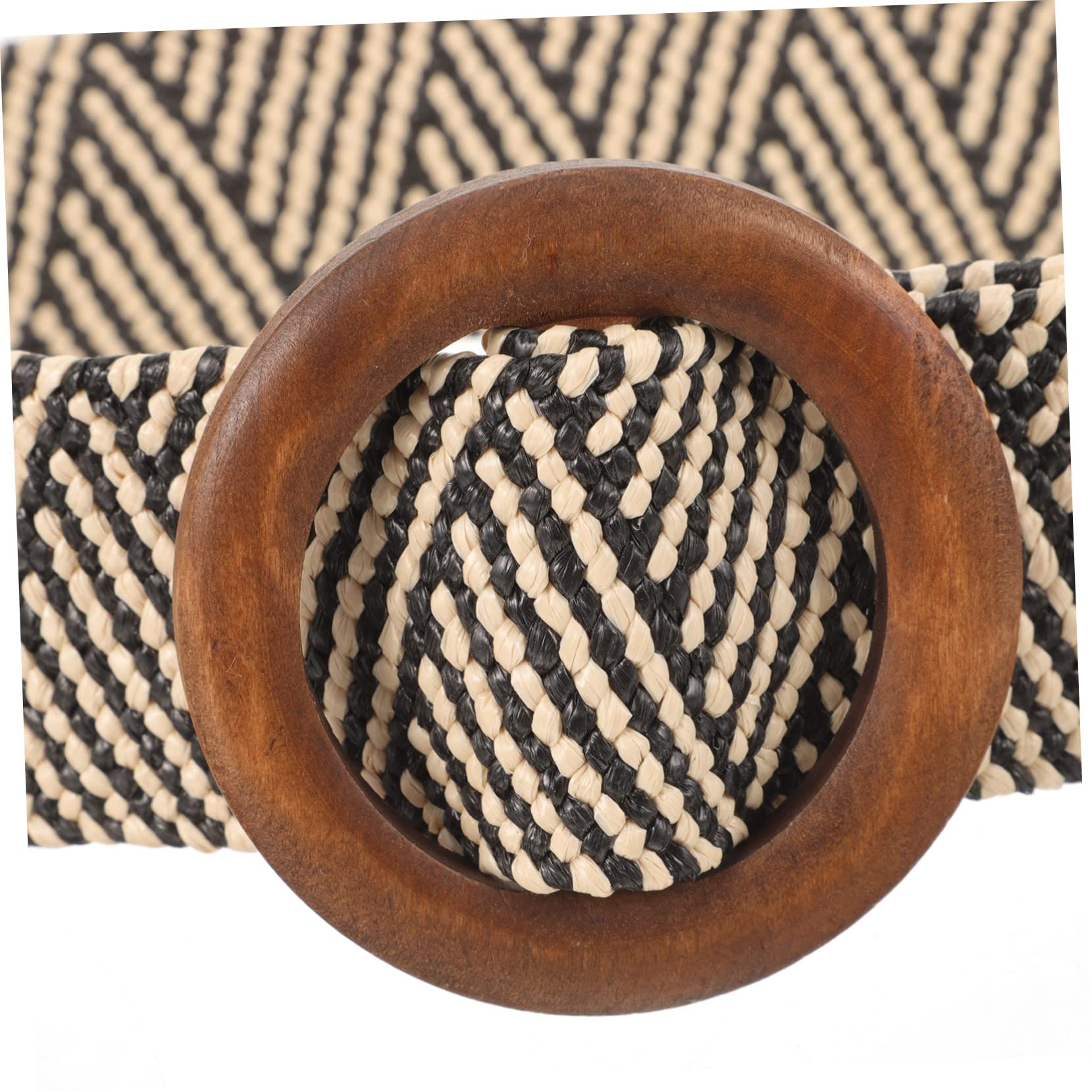 VALICLUD Cinturón Ajustable Dorado Para Ropa 5 Unidades Para Jeans Para Mujer Negro Trenzado Marrón Elástico Tejido Accesorios Para Niña Hebilla De Madera