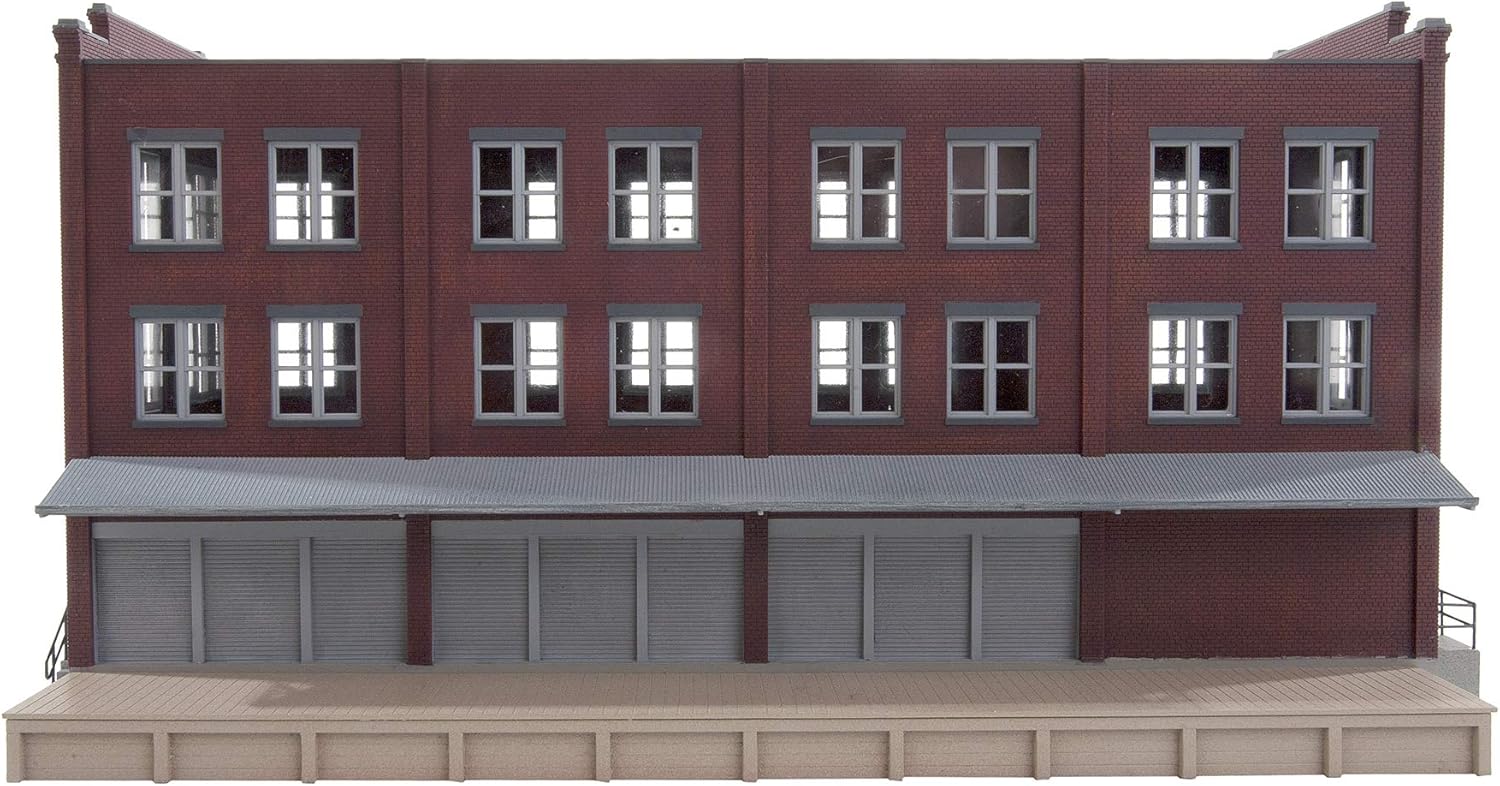Walthers Cornerstone Series Kit HO Scale Railway Express Agency (REA) Transfer Building, 8, Grey