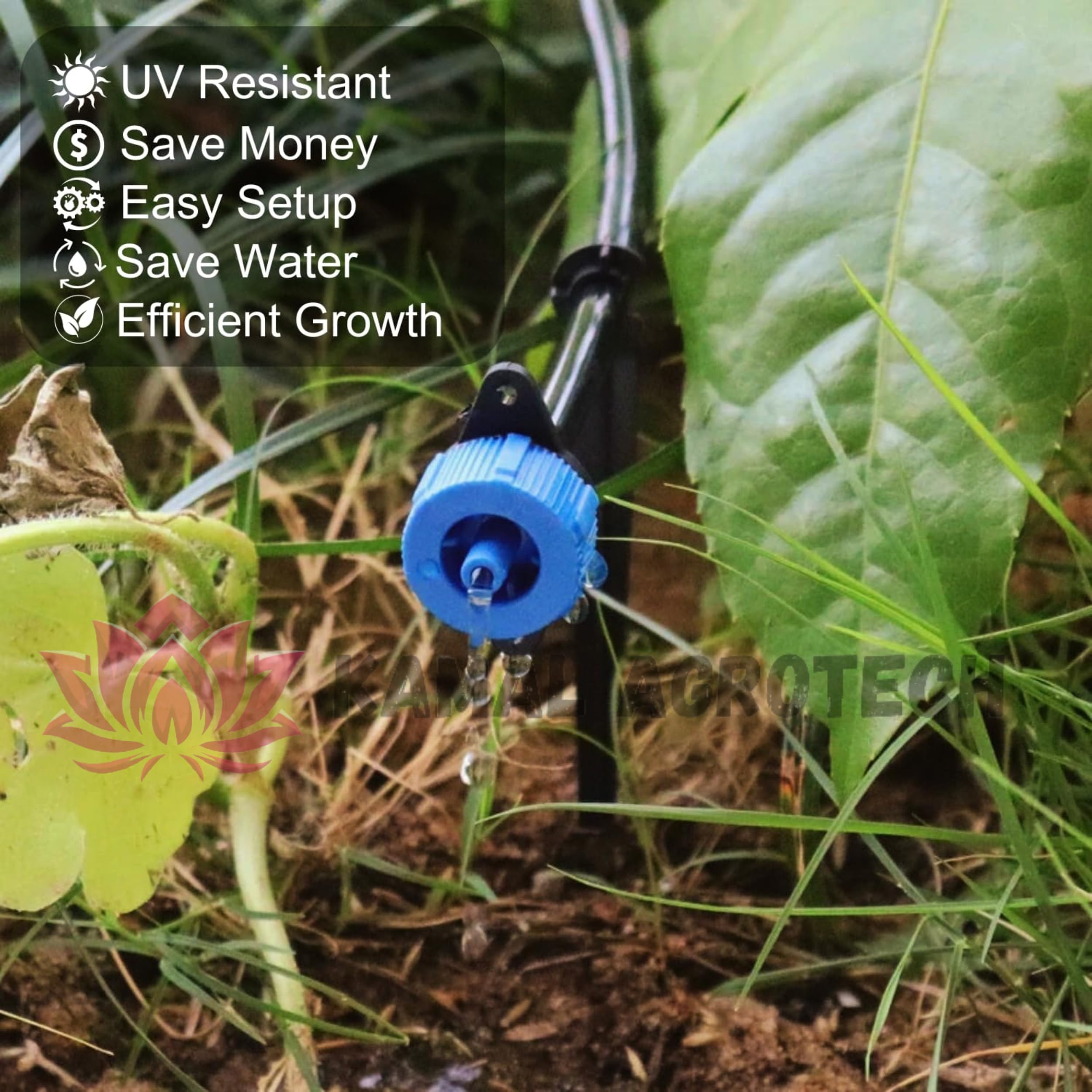Kamal Agrotech Drip Irrigation Kit for Home Garden, Farming, Agriculture (Drip Irrigation Kit, 50 plants) - Image 8 thumbnail