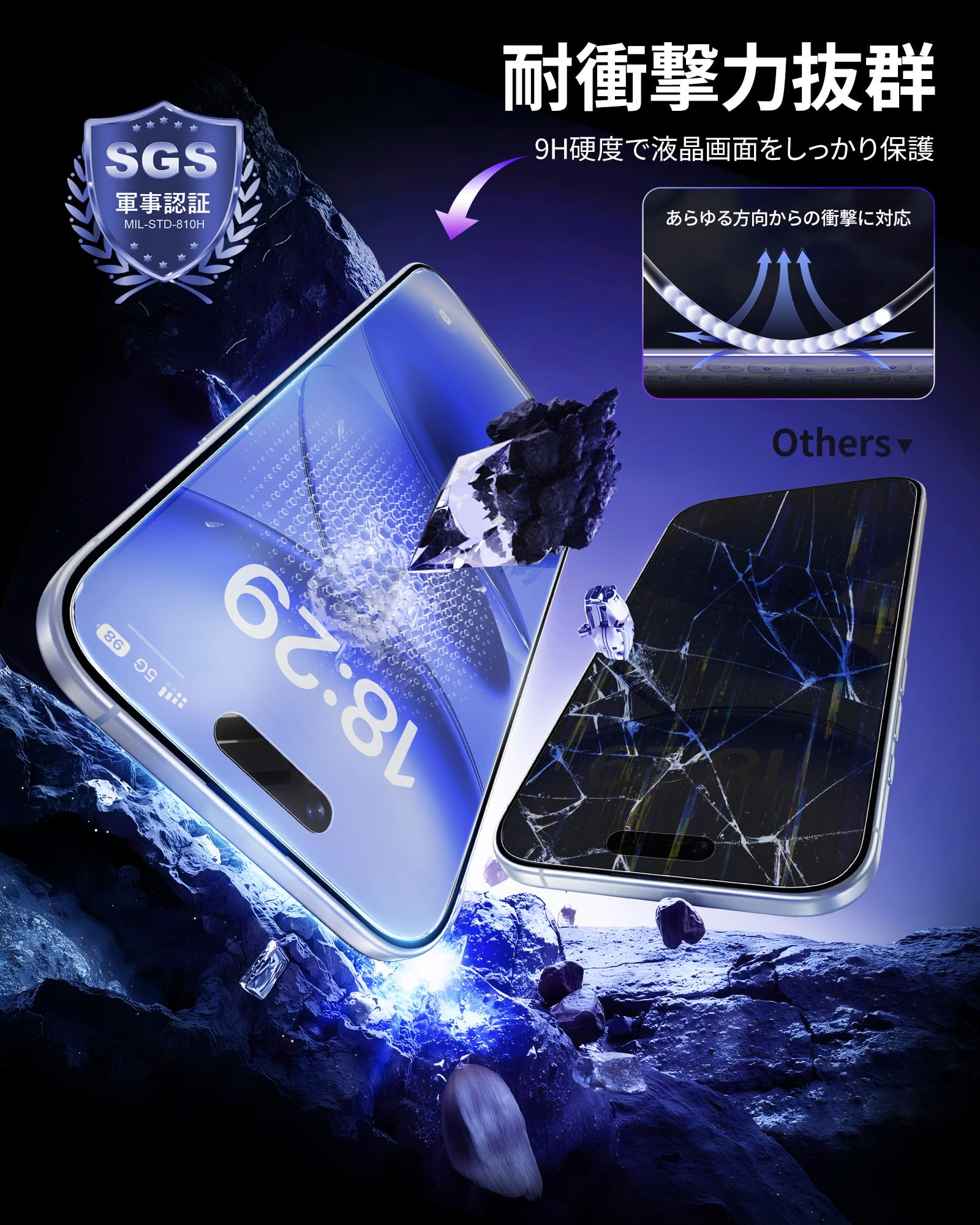 ⭐️4613 NIMASO 指紋防止 保護フイルム ガラス 強化 Amazon | NIMASO アンチグレア iPhone 17e/iPhone 16e/iPhone 14