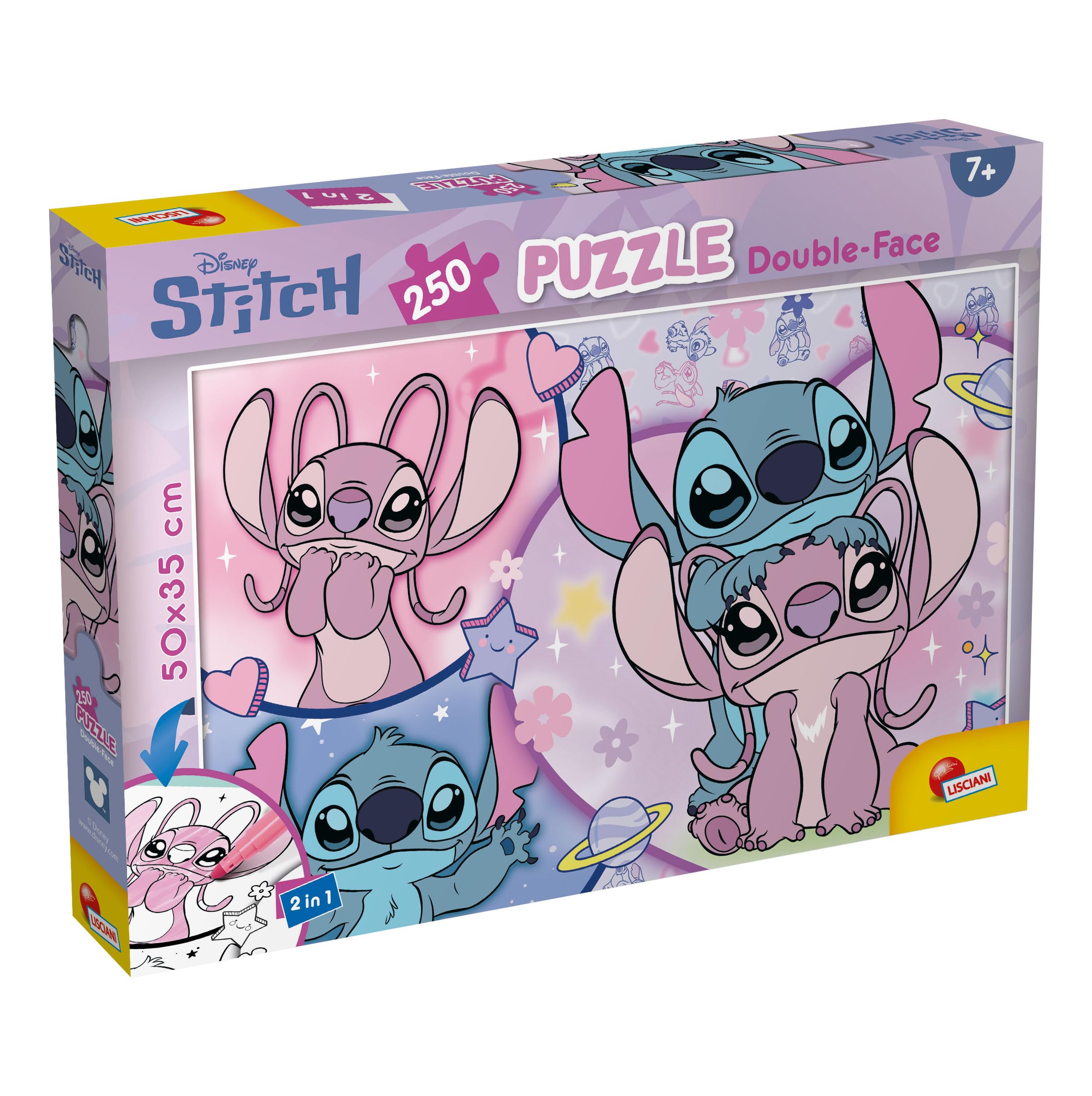 Lisciani - Disney Stitch - Puzzle 250 Pieces for Children from 7