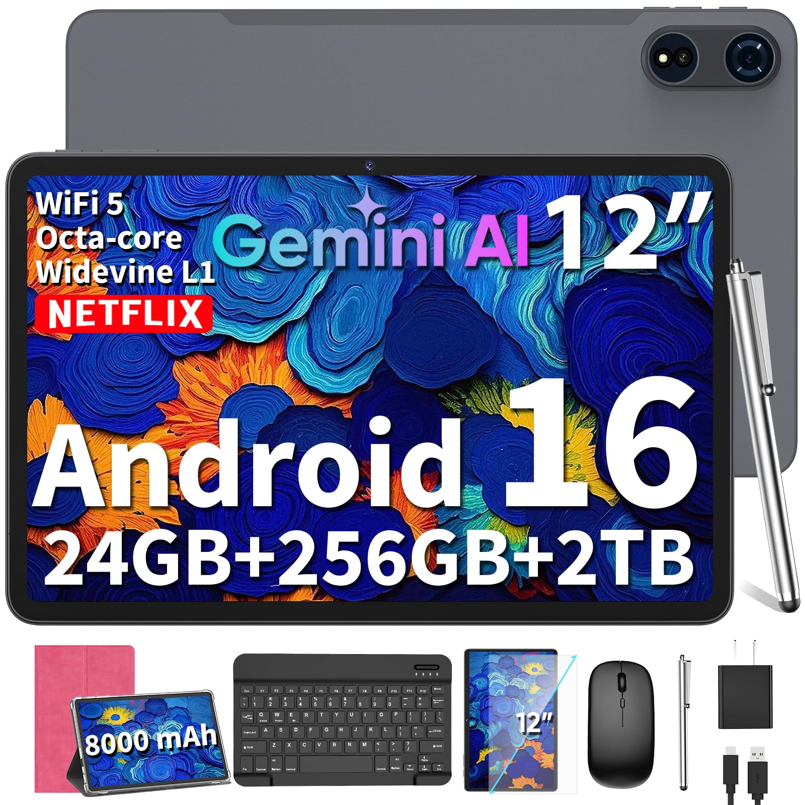 YLEEBG 12 Inch Tablet