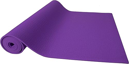 Miniatura 3 de BalanceFrom GoYoga Alfombrilla de Ejercicio de Alta Densidad Antideslizante con Correa de Transporte Púrpura,Negro -,Azul,Gris,Verde,Rosado,Rojo -