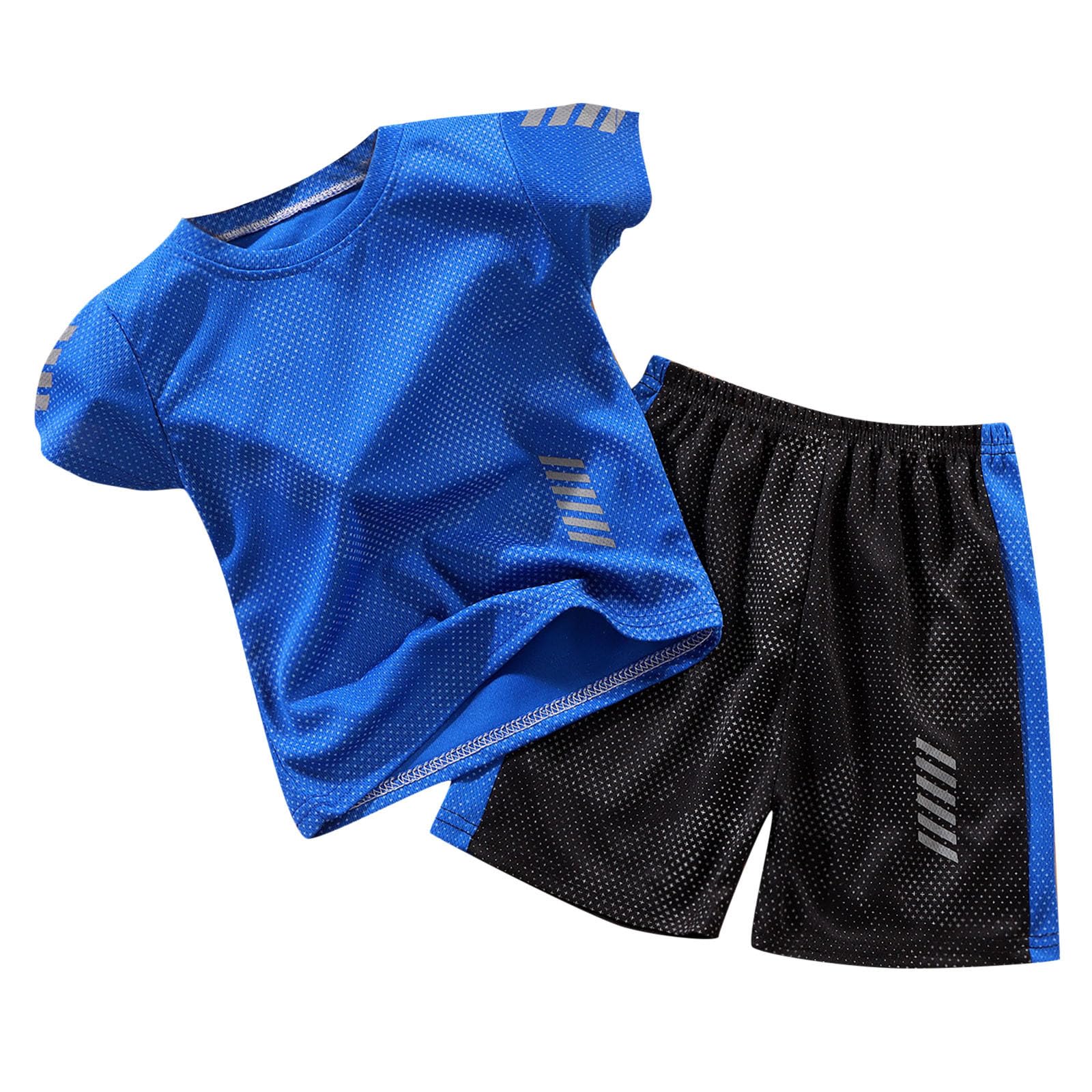 Kinder Sportbekleidung Set 2-teilig - T-Shirt & Shorts 3-14 Jahre