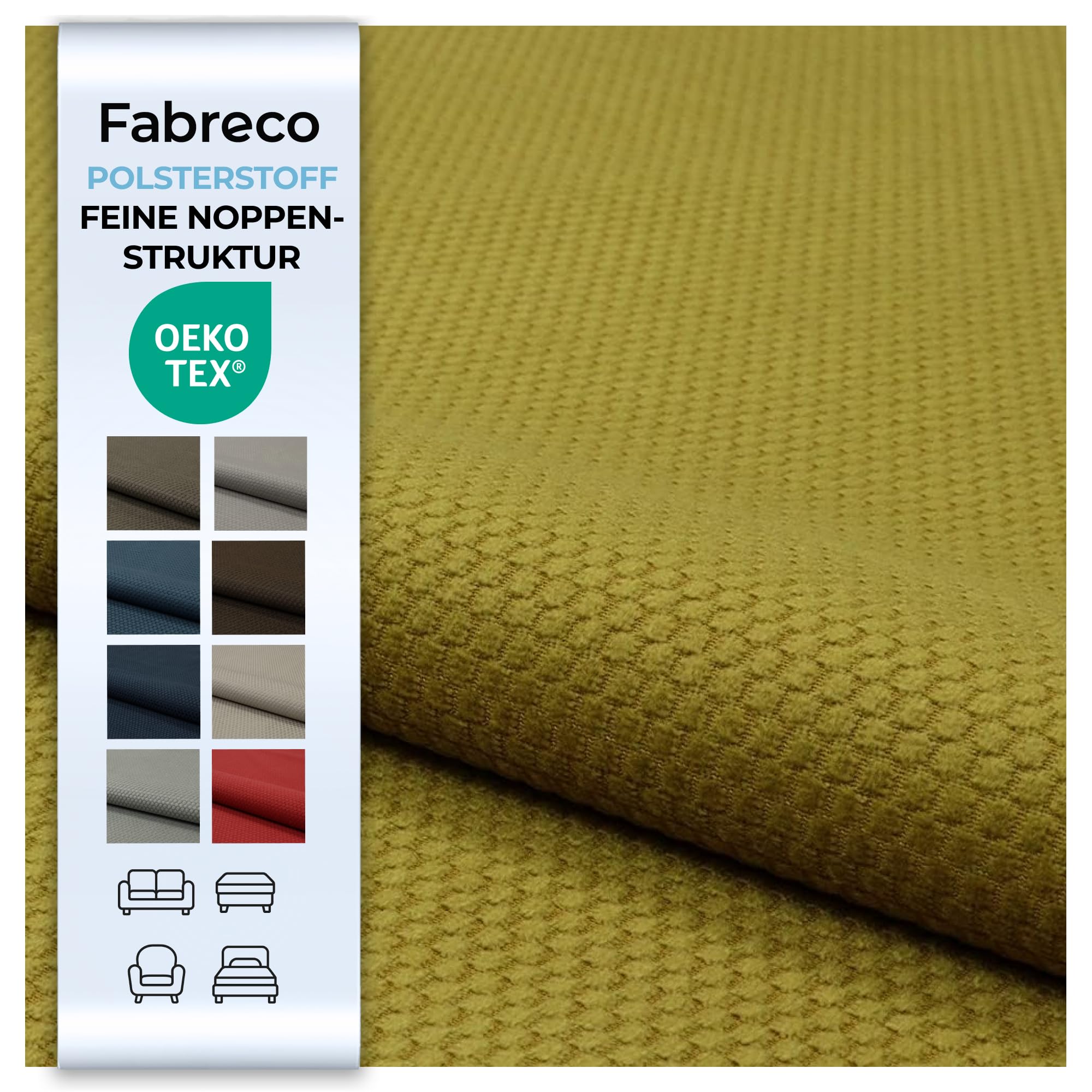 Fabreco SOMPRE Polsterstoff (100x142cm) – Chenille-Stoff mit