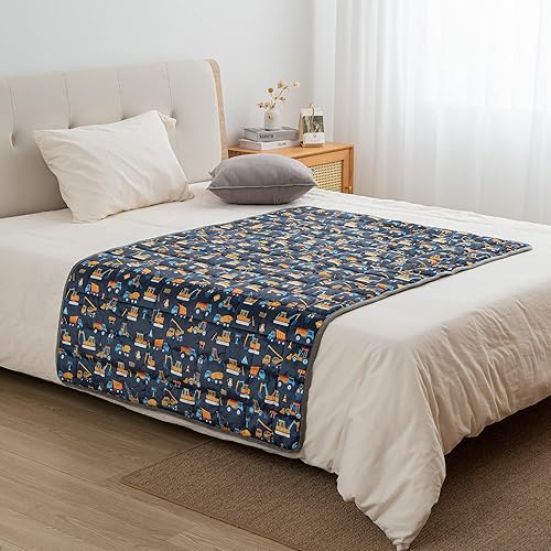 Miniatura 7 de CHHKON Manta con peso para niños y adolescentes, manta con peso impresa de 7 libras (estilo 8, 41 x 60 pulgadas, 7 libras)