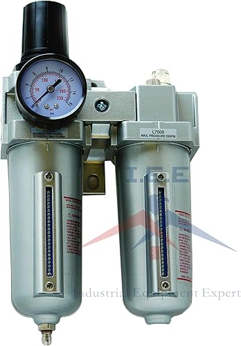 3/4 "Filtro de humedad de aire comprimido Regulador Separador Lubricador Combo